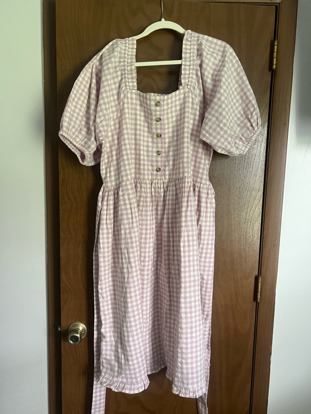LCW lilac gingham Buttercup dress